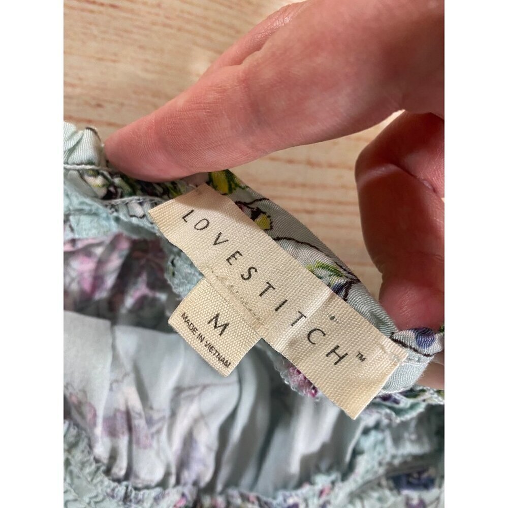 Lovesttitch Women's Soft Green Floral Sleeveless Maxi Dress - Medium - Picture 7 of 11